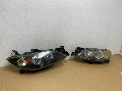 2004 to 2009 Mazda 3 Sedan Left+Right Side Halogen Headlights AF7319 DW2