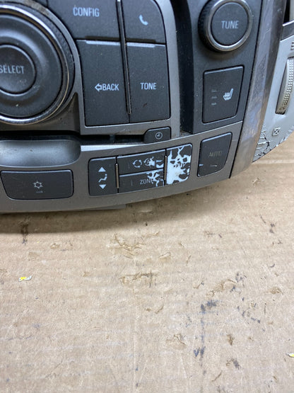 2010-2012 Buick Lacrosse Radio Climate Temperature Control Panel W9552 DG4