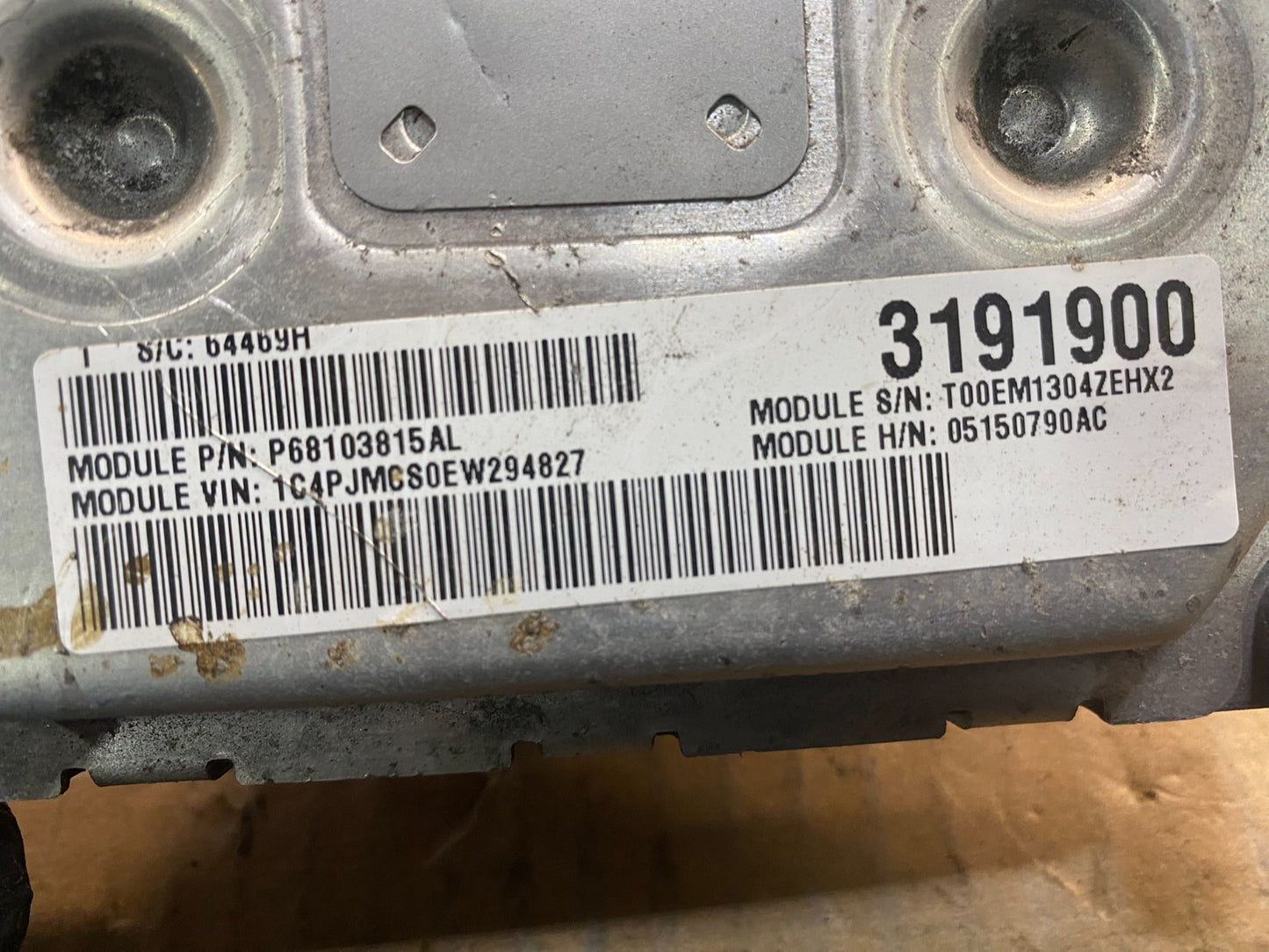 2014 Jeep Grand Cherokee Dodge Durango 3.6L Ecm Ecu Computer Module ac2600 DG2