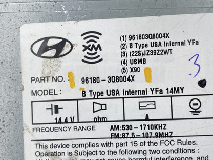 2012 to 2014 Hyundai Sonata Radio CD Player Screen Display Oem AB8995 DG5