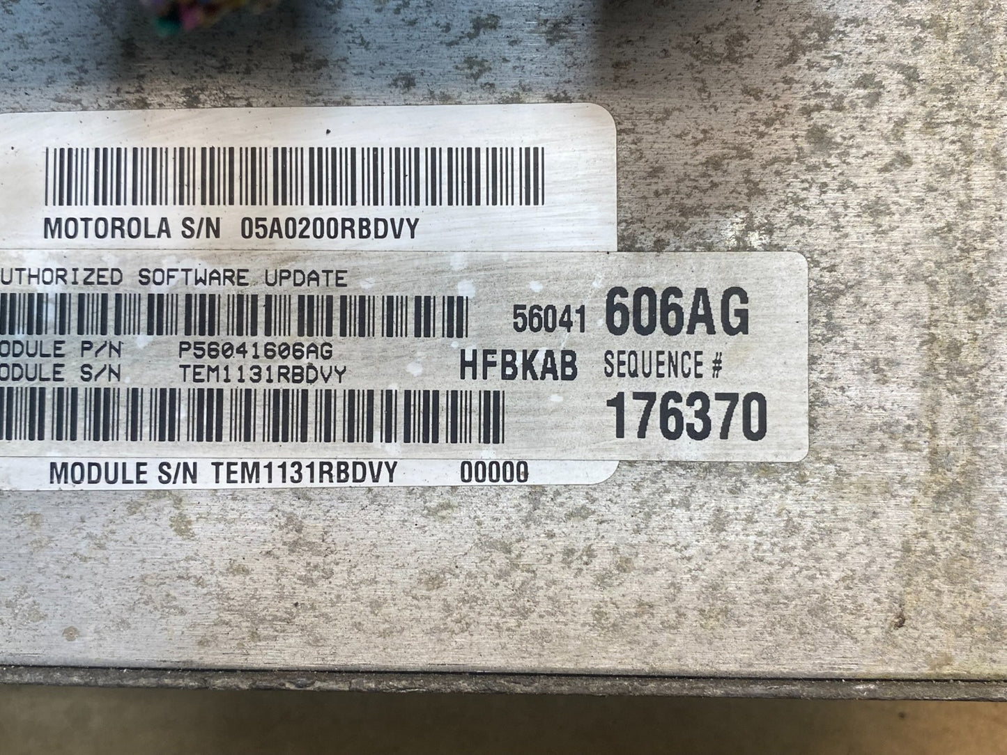 2002 Jeep Liberty 3.7L Engine Computer Module ECM PCM ECU AD7446 DG2