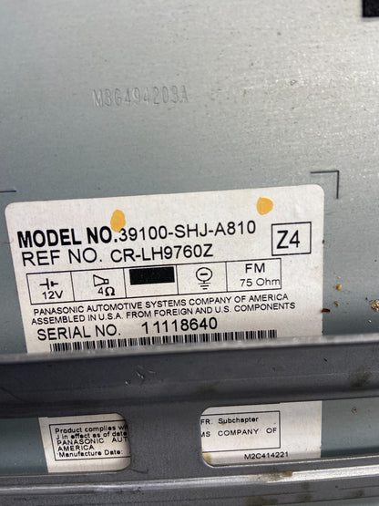 2005 to 2010 Honda Odyssey Am Fm Cd Player Radio Receiver AH3637 DG4