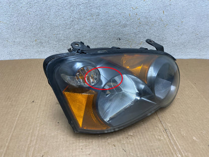 2004 to 2005 Subaru Impreza Right Passenger Side Halogen Headlight AI4474 DW2