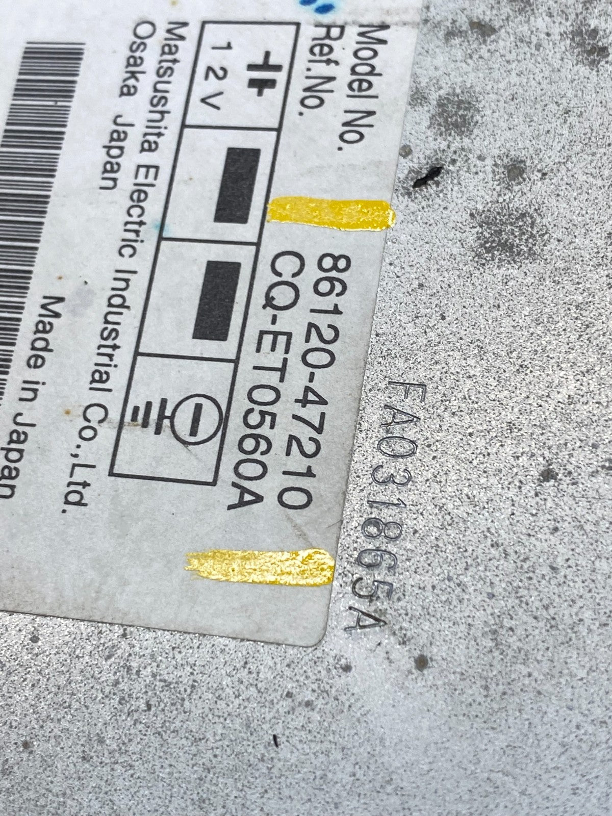 2006 to 2009 Toyota Prius OEM Radio AM/FM CD Player Oem R6161 DG10