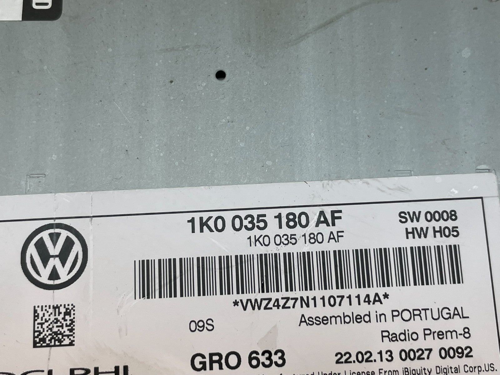 2012 to 2017 Volkswagen Passat Jetta Radio CD Player AM/FM Media ag0808 DG8