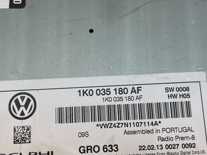 2012 to 2017 Volkswagen Passat Jetta Radio CD Player AM/FM Media ag0808 DG8