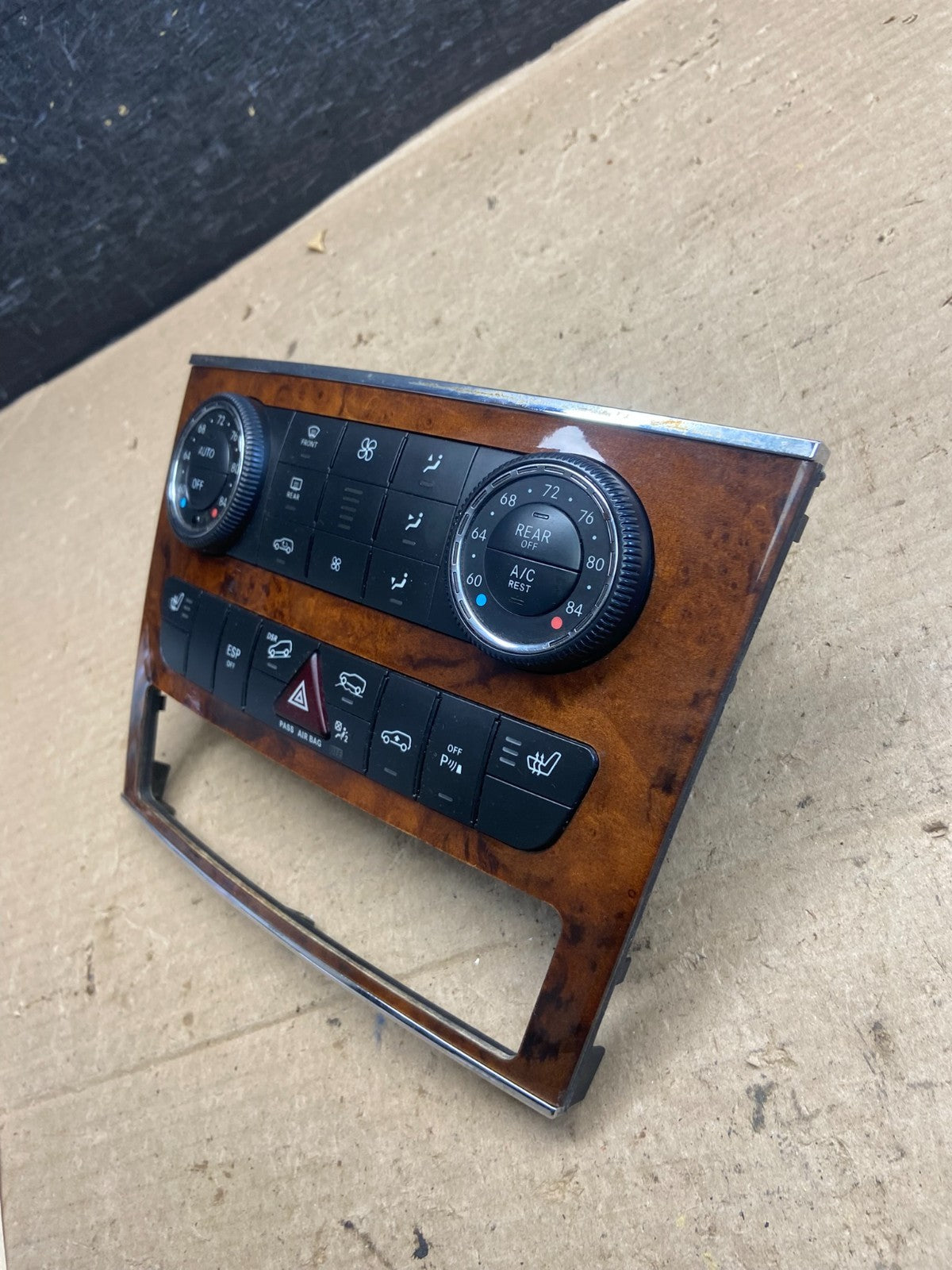 2007-2012 Mercedes X164 GL350 GL450 Climate Control Bezel Wood Switch AH5366 DG2