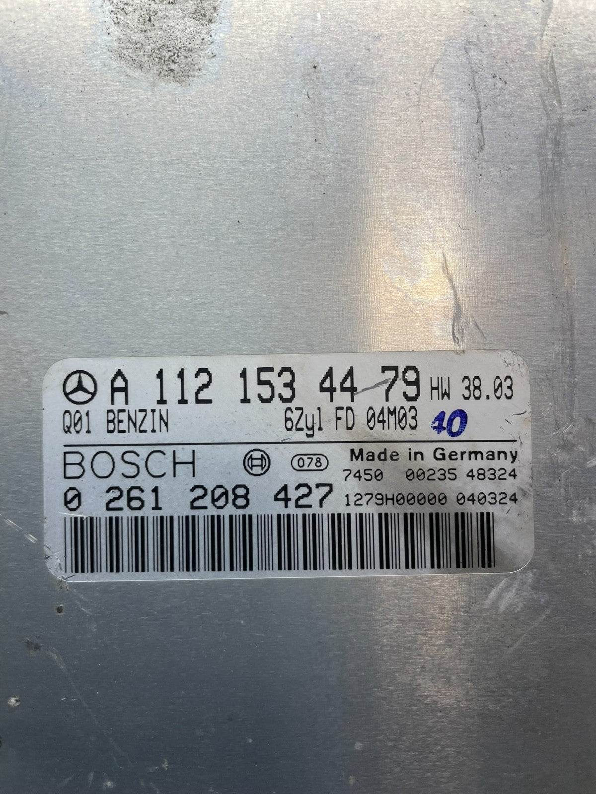 1999 to 2005 Mercedes E320 CLK320 Engine Control Unit ECU Module r3903 DG3