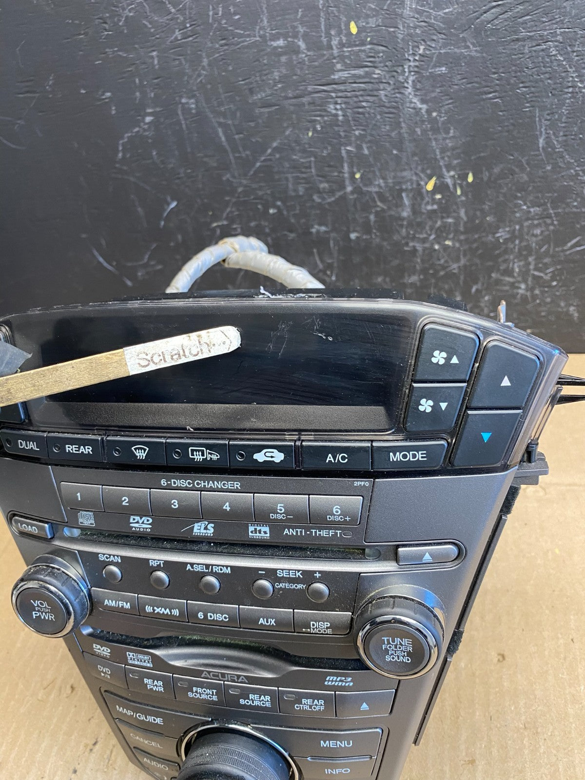 2007 to 2009 Acura Mdx Radio Stereo 6 CD Player Climate Control Pan OE AB9520 DG1