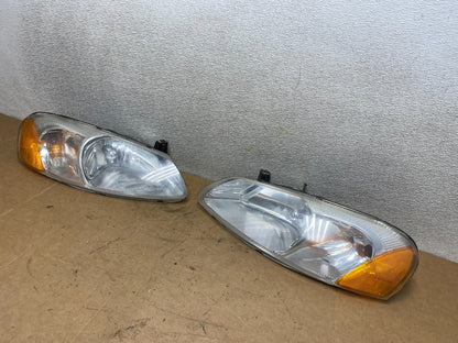 2001 to 2002 Chrysler Sebring Left+Right Side Headlights Oem X4860 DW1