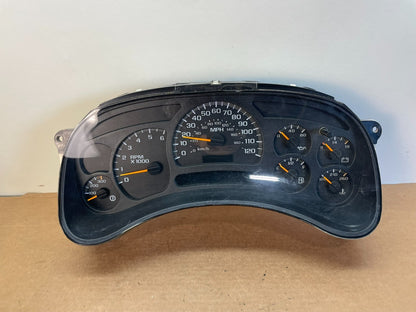 2003 to 2006 Chevrolet Silverado Speedometer Instrument Cluster AG0754 DG0