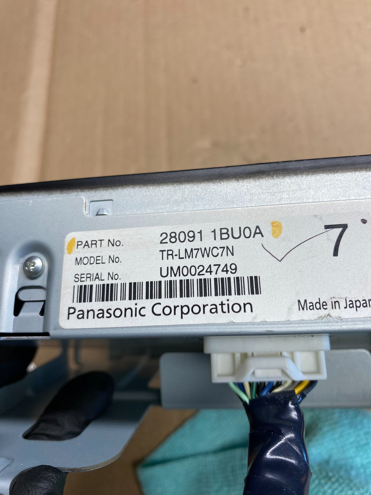 2011 - 2012 Infiniti G35 Information Display Screen 280911BU0A AH5255 DG4