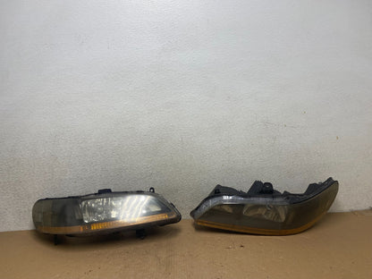 1998 to 2002 Honda Accord Black Left+Right Set Side Headlights S0748 DW0