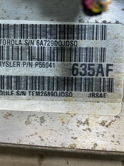 2000 Jeep Wrangler 4.0L Engine Control Module ECU ECM ae8091 DG2