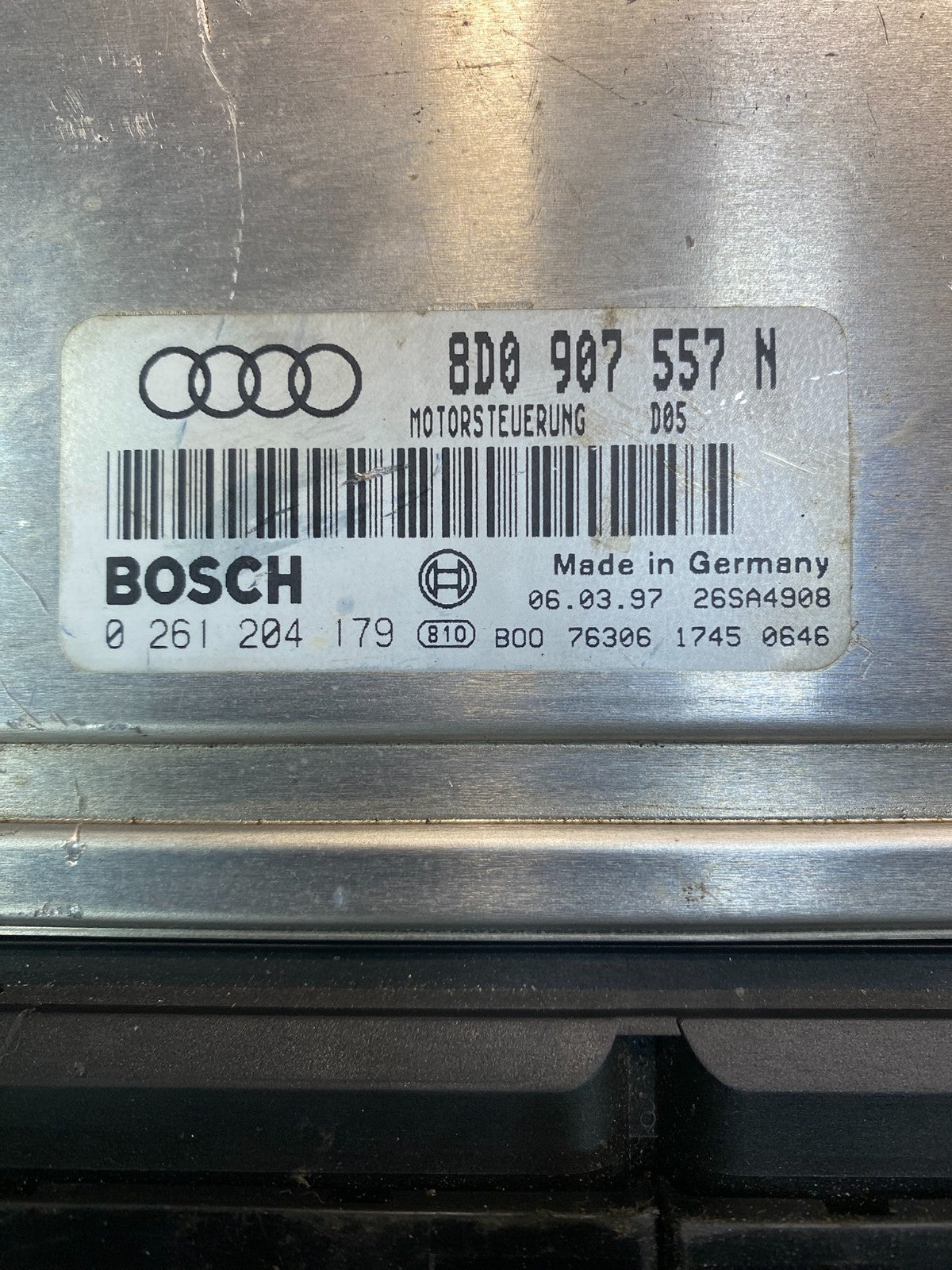 1996 1997 Audi A4 1.8L Turbo Engine Computer Ecu Pcm Ecm Pcu Oem OEM Z5010 DG3