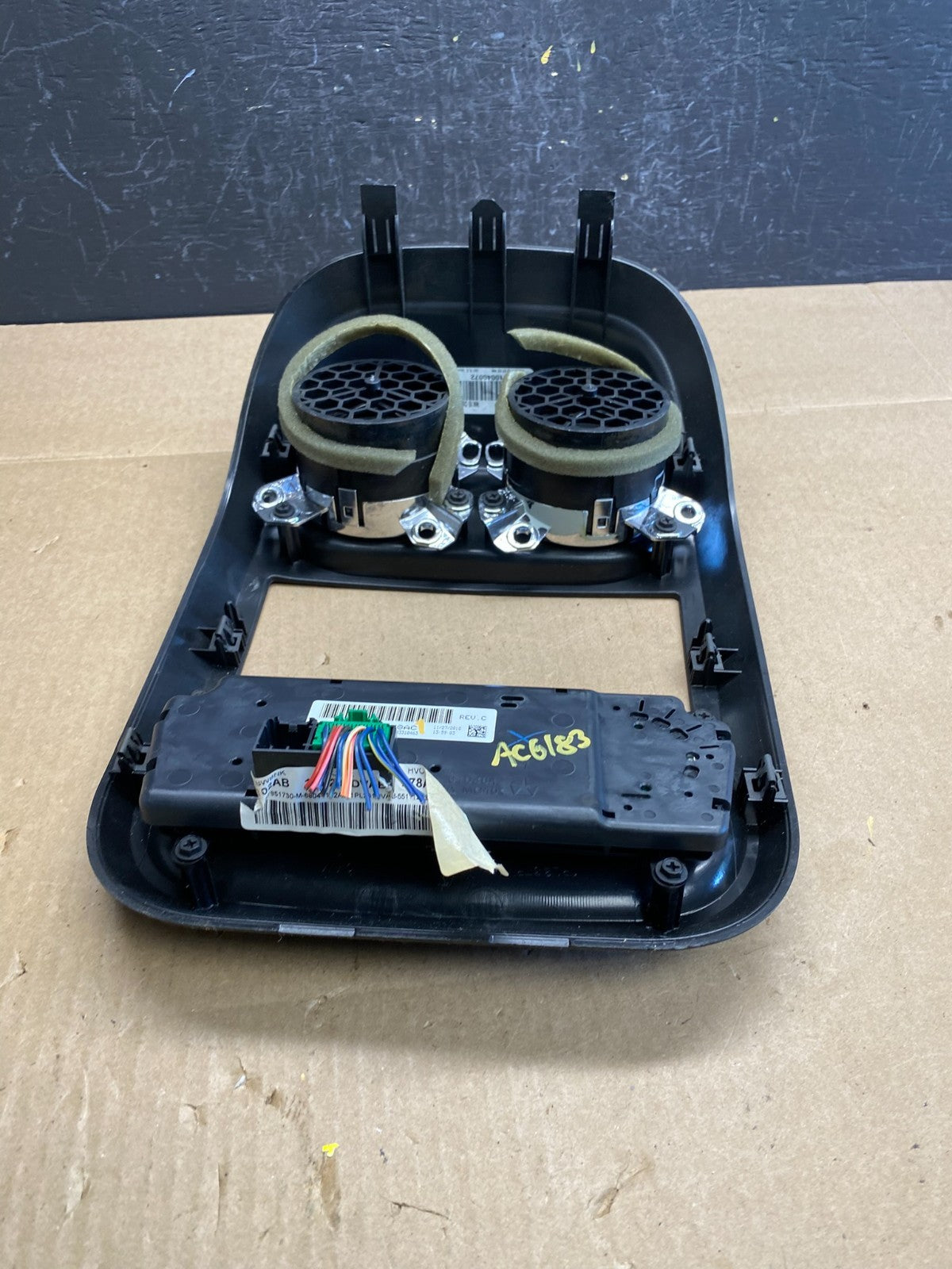 2011 to 2017 Jeep Compass Dash Climate Temperature Control Radio Bezel AC6647 DG4