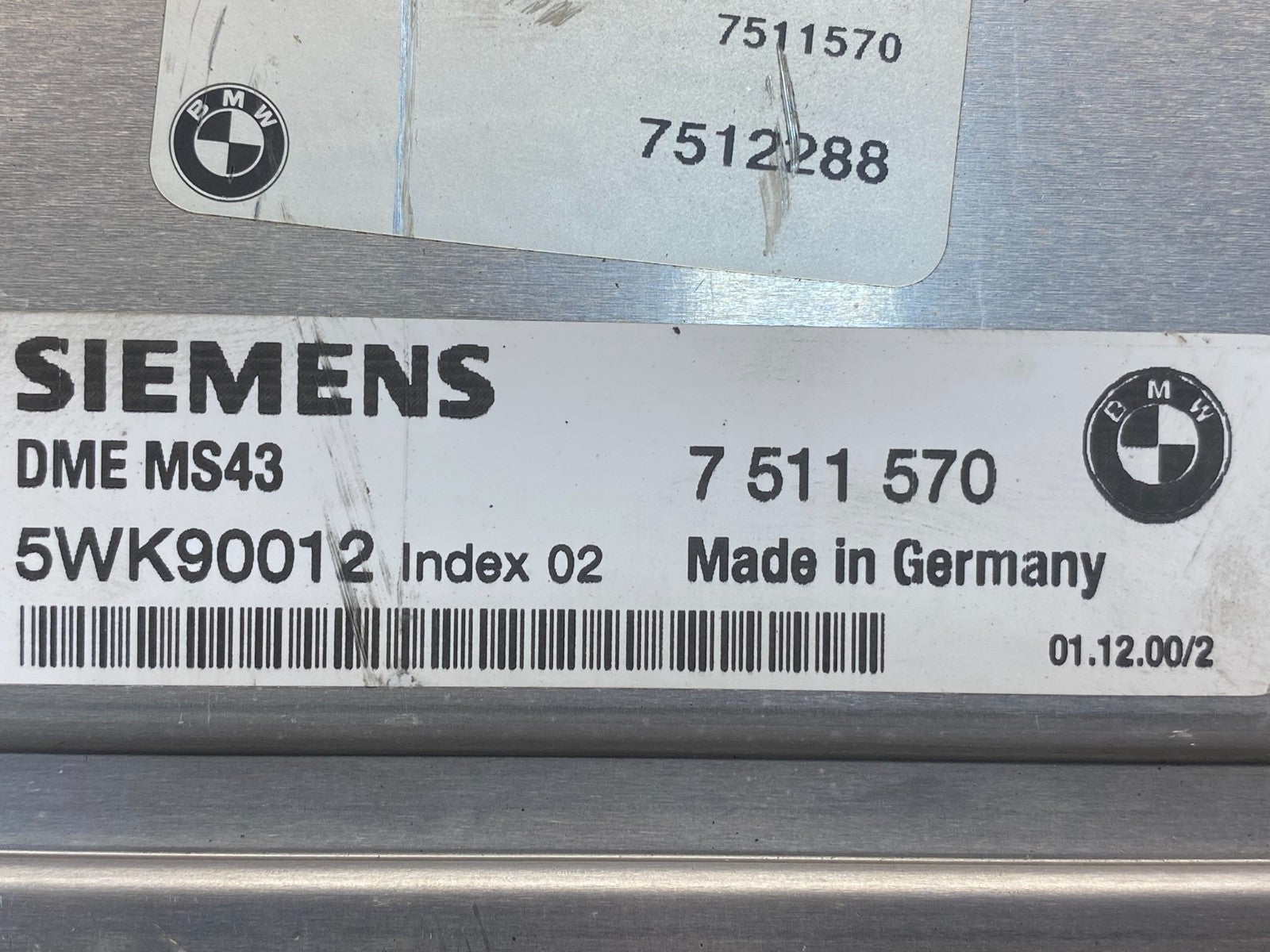 2001 to 2002 BMW X5 ECM ECU Engine Control Computer Module AF4133 DW2