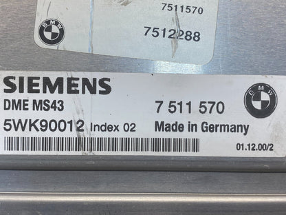 2001 to 2002 BMW X5 ECM ECU Engine Control Computer Module AF4133 DW2