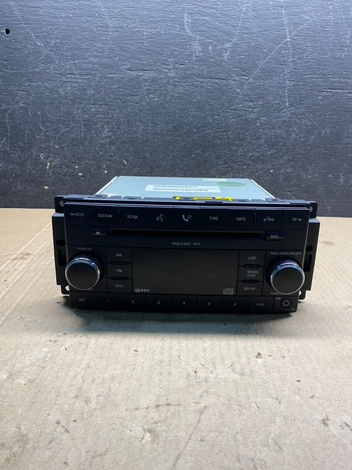 2007-2012 Chrysler Dodge Jeep Ram Radio CD MP3 AUX Receiver AG3596 DG0