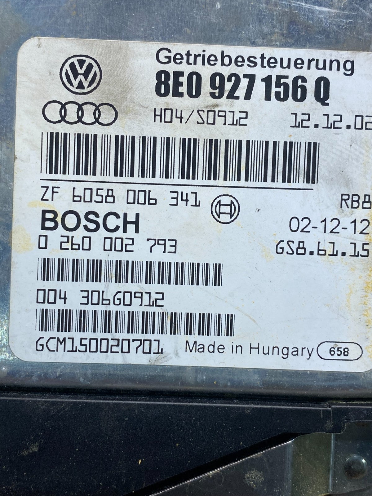 2002 2006 Audi A4 Transmission Computer Module TCM TCU AE7674 DW2
