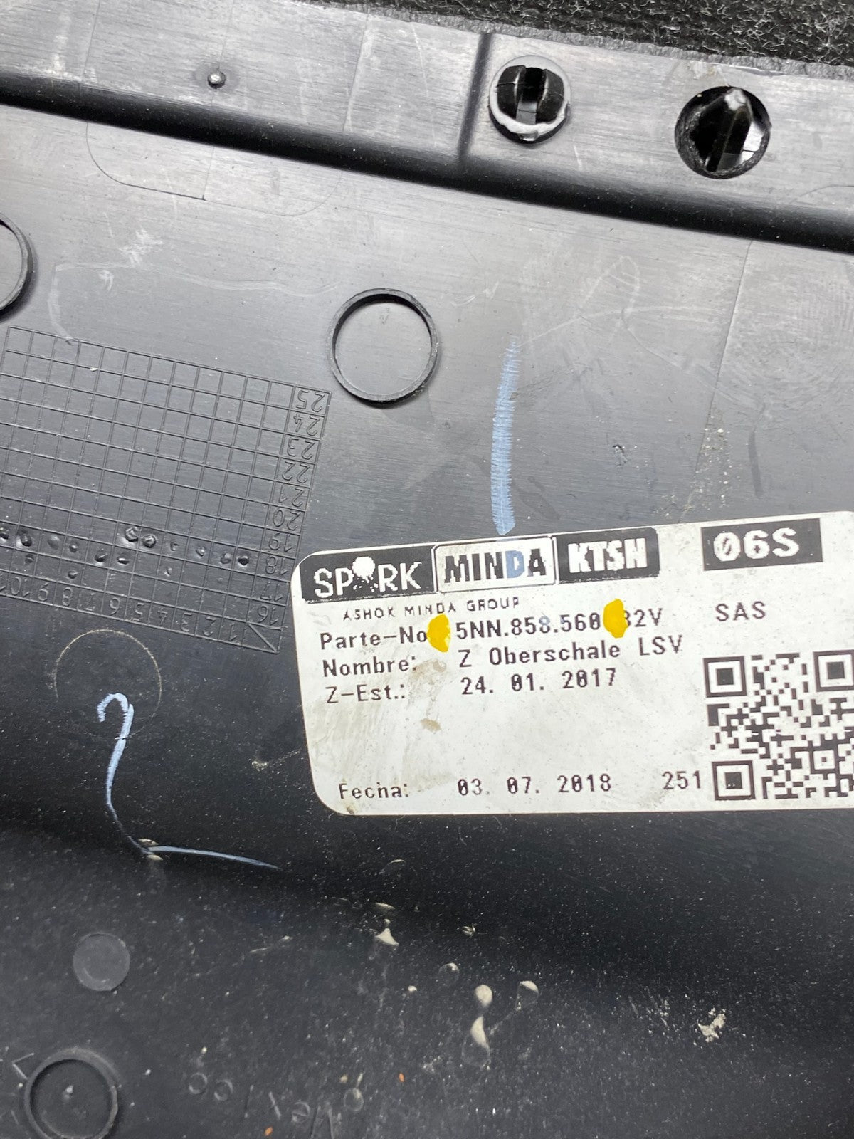 2018-2024 Volkswagen Jetta Speedometer Upper Steering Column Trim Cover X5921 DG4