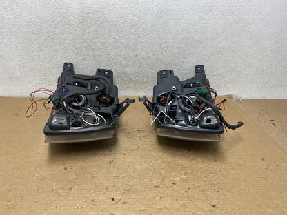 1999 - 2004 Jeep Grand Cherokee Left+Right Set Black LED Headlights AH9222 DG9