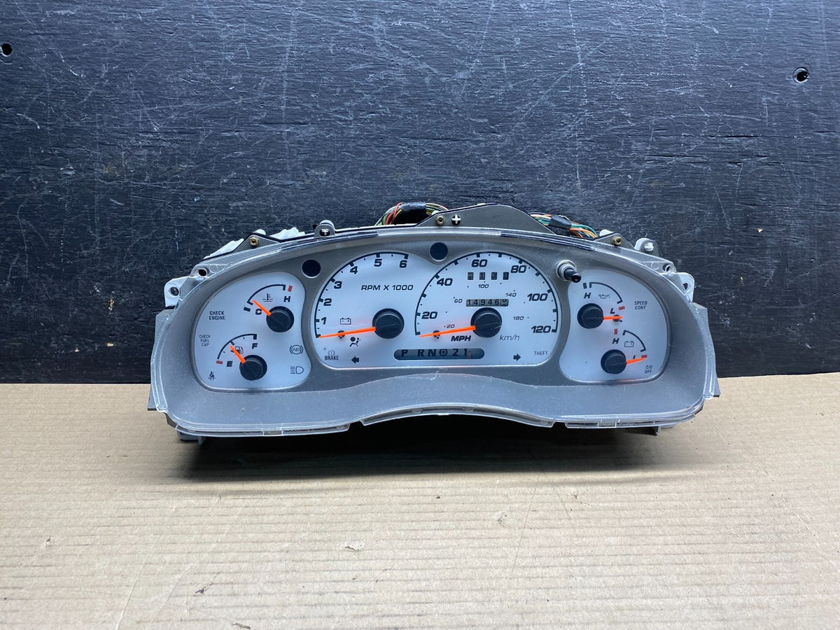 2001 to 2003 Ford Ranger Speedometer Instrument Cluster AH9683 DW0
