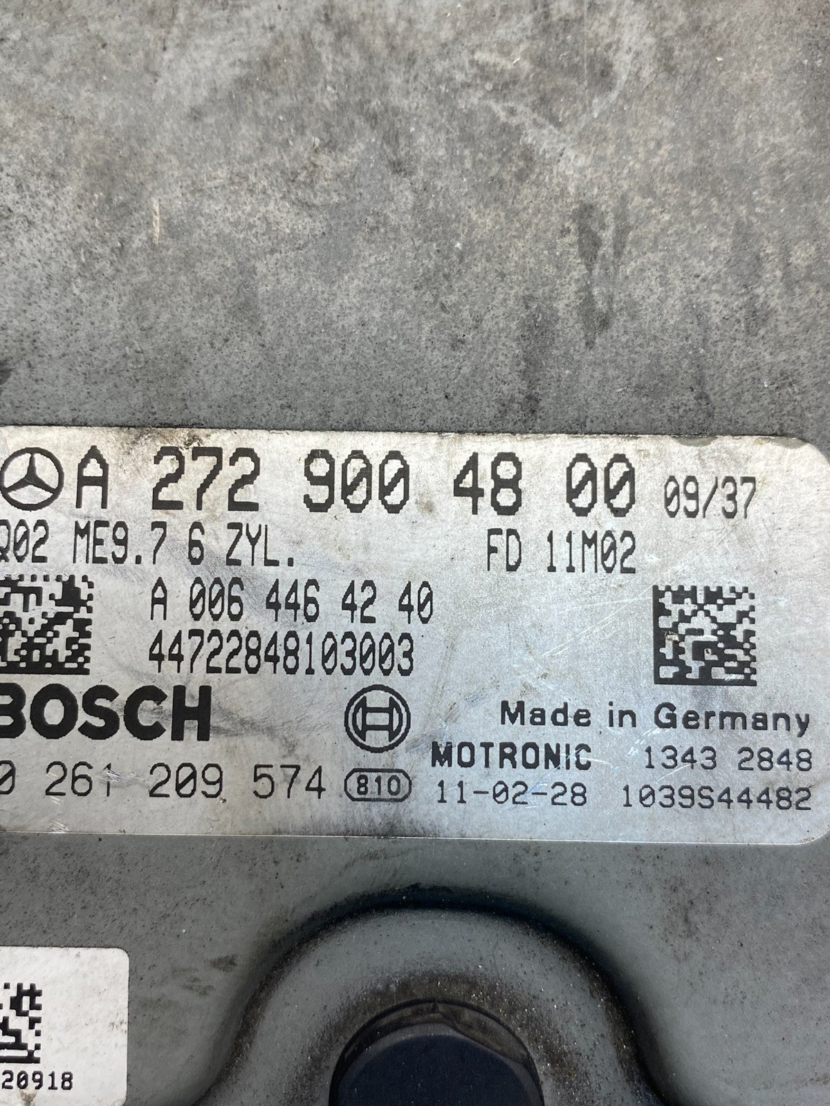2006 to 2009 Mercedes 3.5L ECU E350 ML350 R350 Engine Computer Module AD9816 DG2