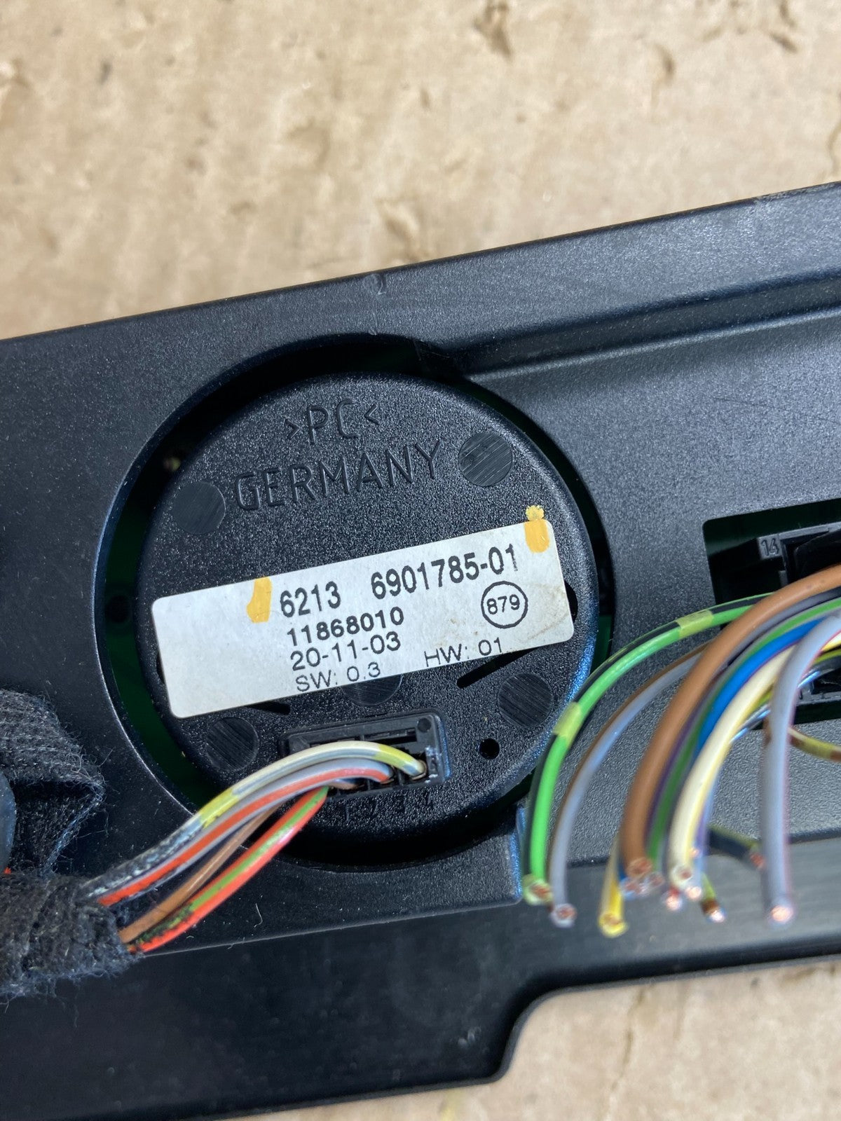 2003-2010 Range Rover L322 Center Clock Panel DSC Switch Control Power AE1917 DG5