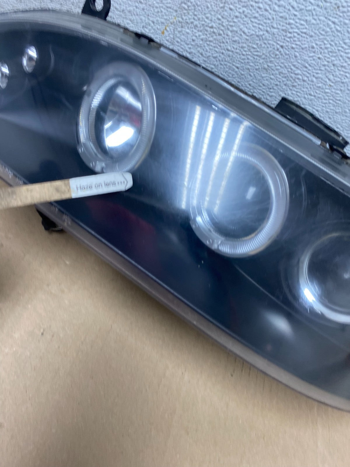 1998-2002 Honda Accord Black Left+Right Set Side LED Black Headlights AE7257 DW6