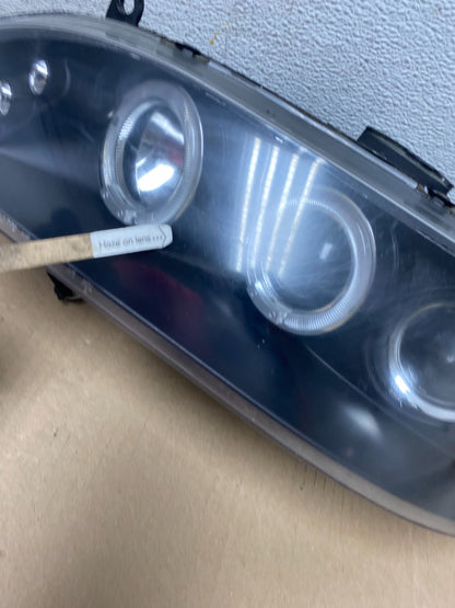 1998-2002 Honda Accord Black Left+Right Set Side LED Black Headlights AE7257 DW6