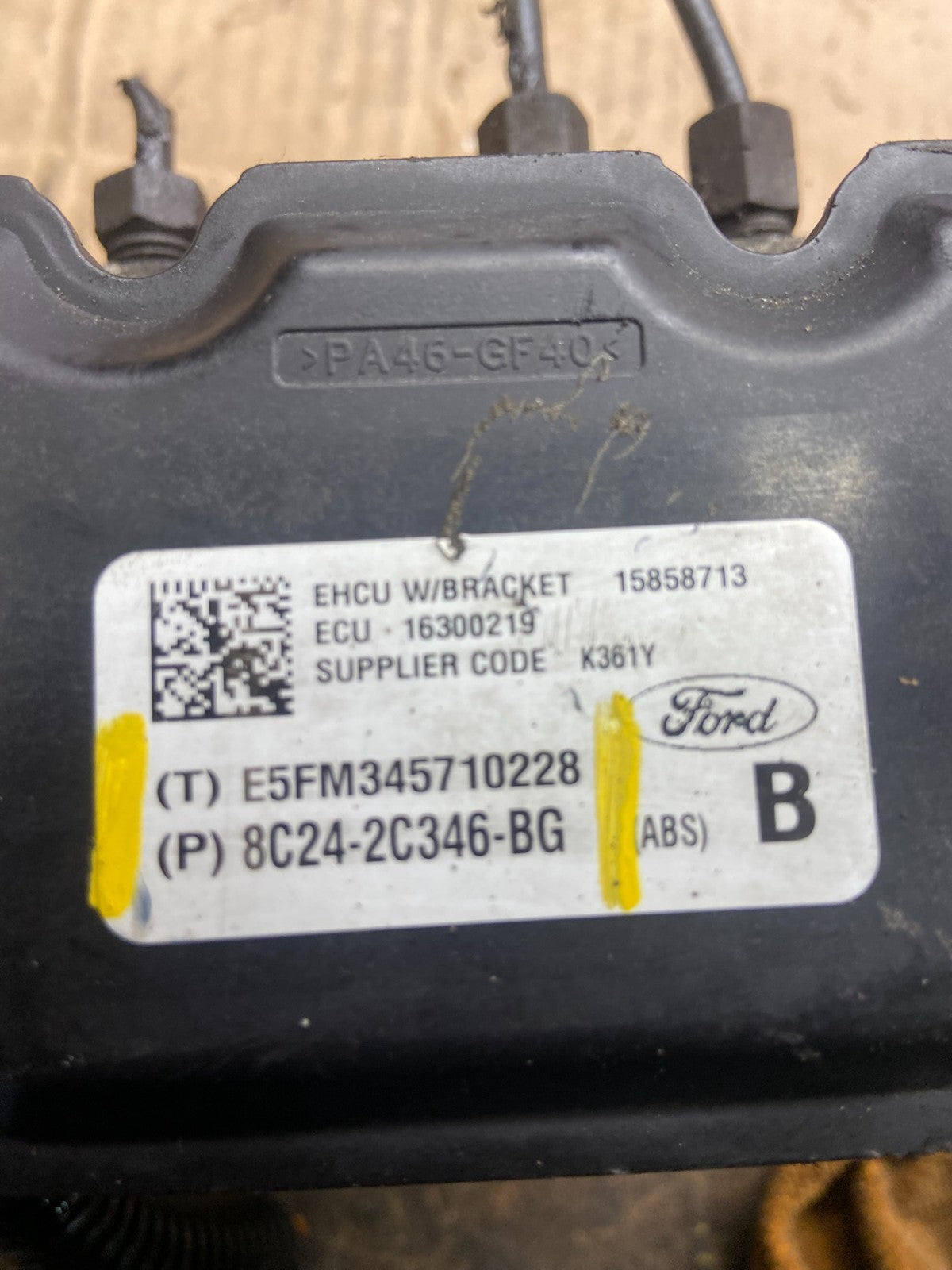 2011 - 2014 Ford E250 E350 Van  ABS Anti Lock Brake Pump Module Oem q6168 DG6