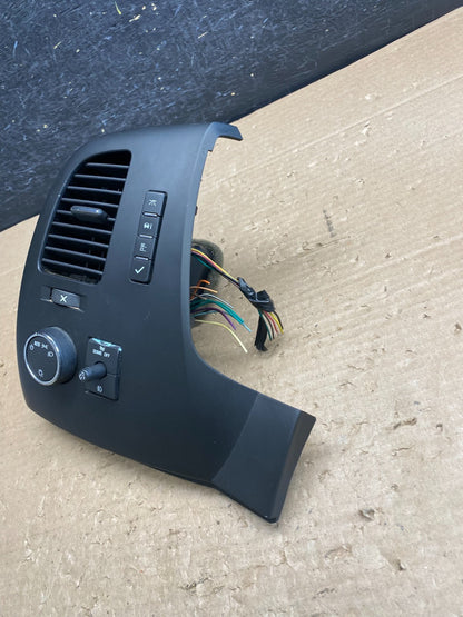 2007 to 2014 Silverado Front Left Driver Headlight Switch Air Vent AG8479 DG2