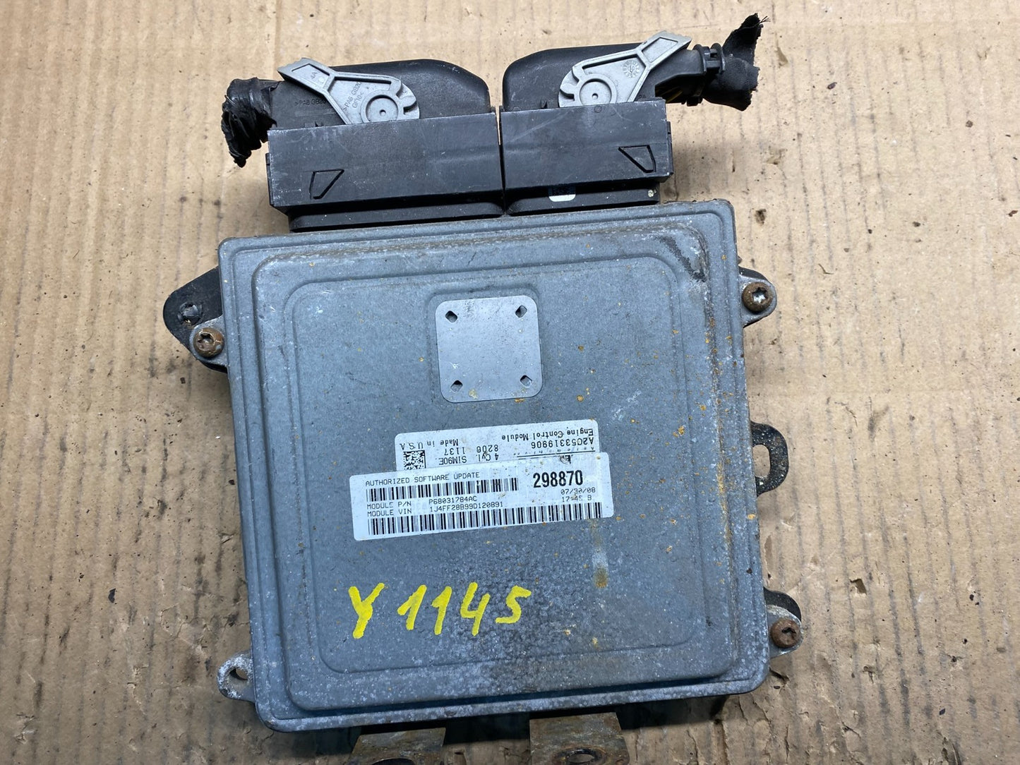 2009 Jeep Patriot 2.4L PCM ECM ECU Engine Computer Module y3728 DG1