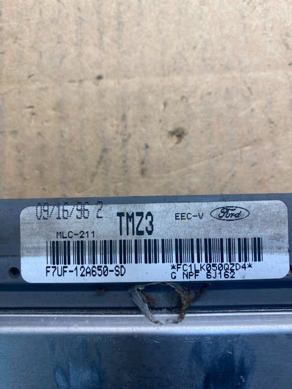 1997 Ford E350 ECM ECU Engine Computer Module f7uf-12a650-sd AC4200 DG2