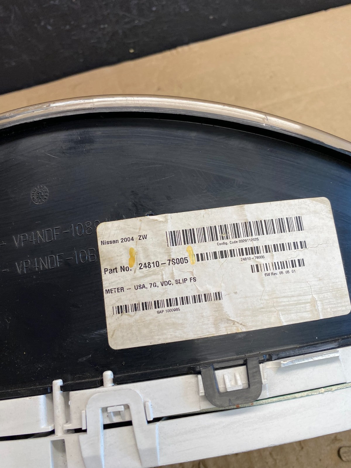 2004 to 2005  Nissan Titan Speedometer Cluster Gauge Bezel AC4656 DG7