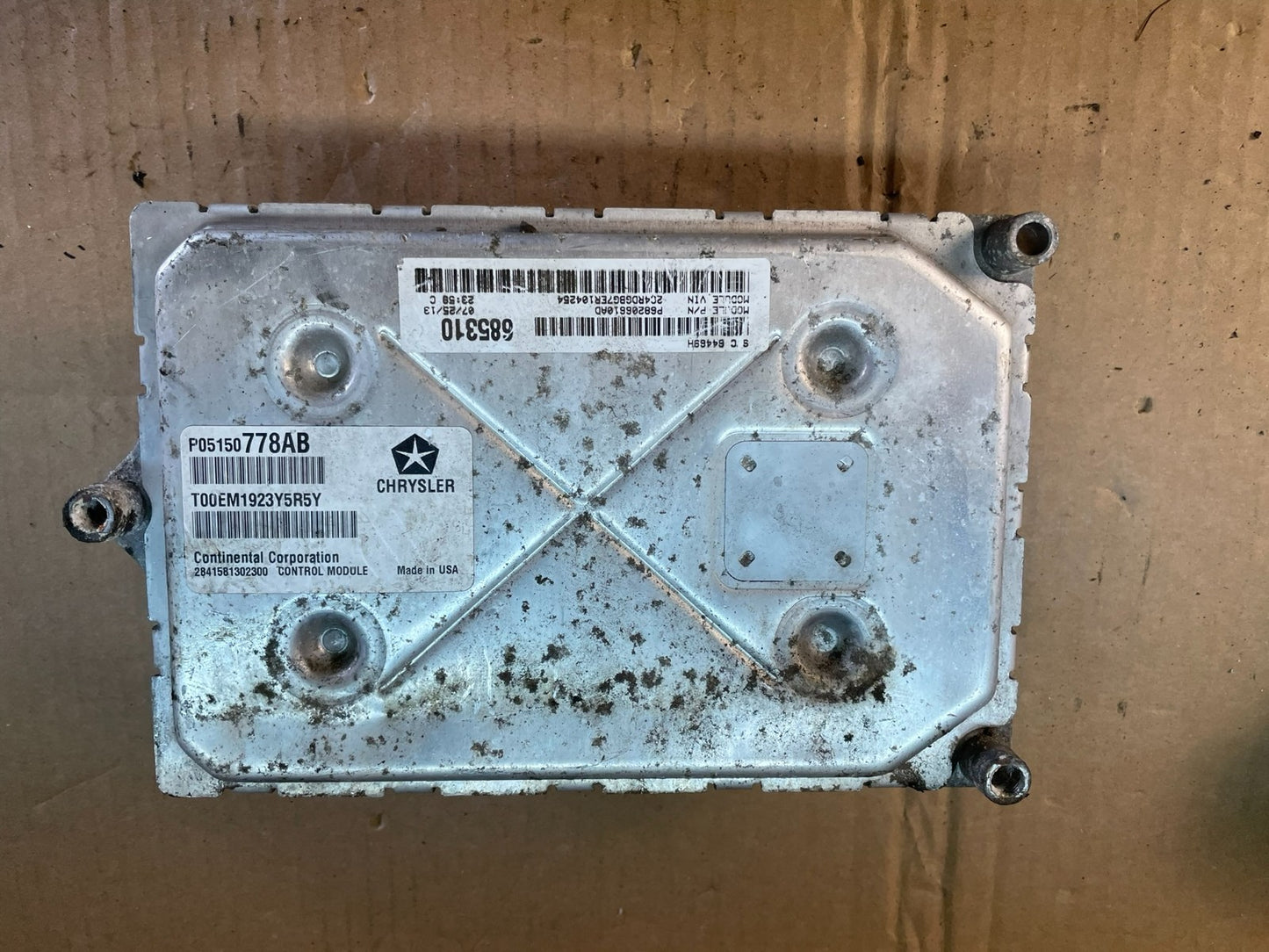 2014 Dodge Avenger Chrysler 200 Engine Computer Control ECM ECU AC5367 DG1