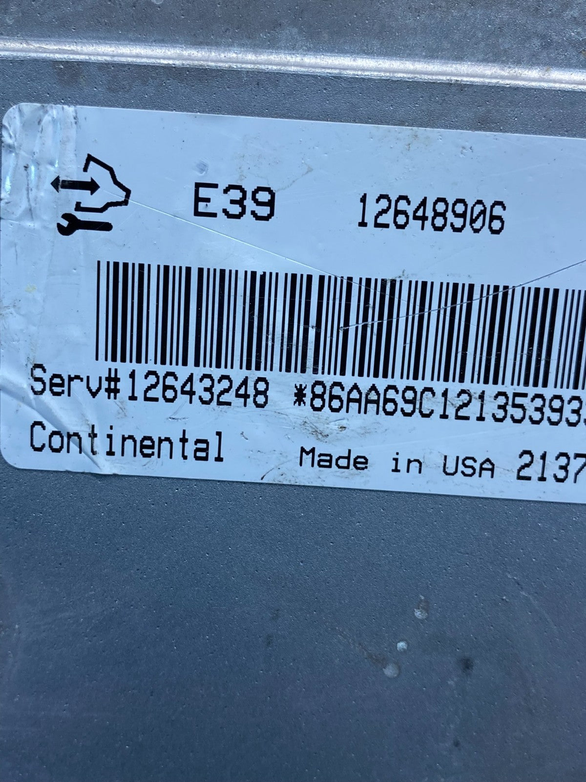 2012 GMC Acadia Traverse Engine Control Module ECM ECU 12648906 AE0027 DG2