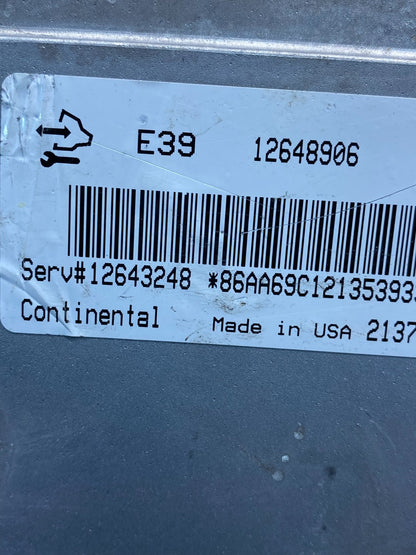 2012 GMC Acadia Traverse Engine Control Module ECM ECU 12648906 AE0027 DG2