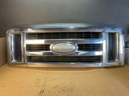2008 to 2014 Ford Econoline E150 E250 Front Upper Chrome Grill Grille AC5423 DG0