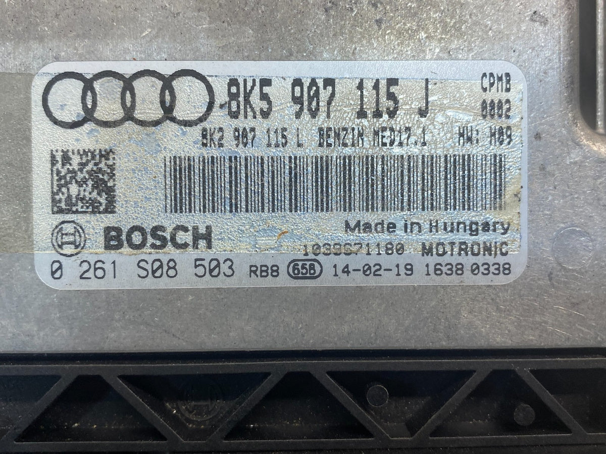 2013 to 2016 Audi A4 2.0L Turbo Engine Computer Ecu Pcm Ecm 8k5907115j AF6618 DG2