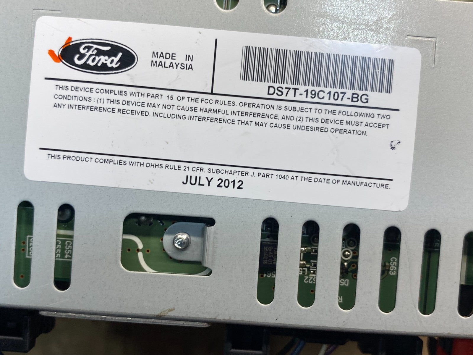 2013 2014 2015 Ford Fusion Radio Audio Receiver AM FM CD MP3 AG1886 DG6