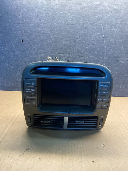 2001 -2003 Lexus LS430 Navigation Screen Info Radio Climate AF9455 DG0