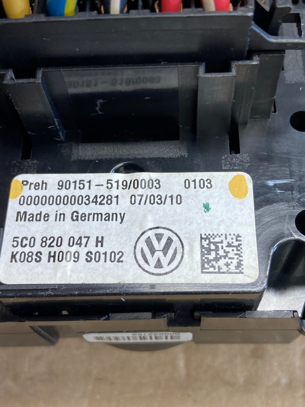 2011 - 2014 Volkswagen Jetta Center Climate Control Panel AC Heater AH3646 DG4