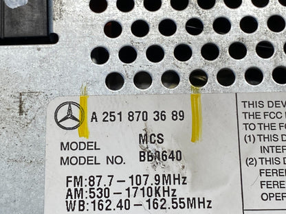 2006-2009 Mercedes W251 R350 Head Command Navigation Radio Player P0002 DG6