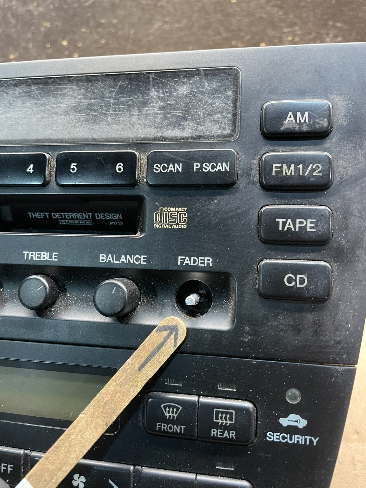 1998 Lexus Es300 Radio Receiver Tape Casette Climate Control OEM W1295 DG1