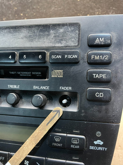 1998 Lexus Es300 Radio Receiver Tape Casette Climate Control OEM W1295 DG1