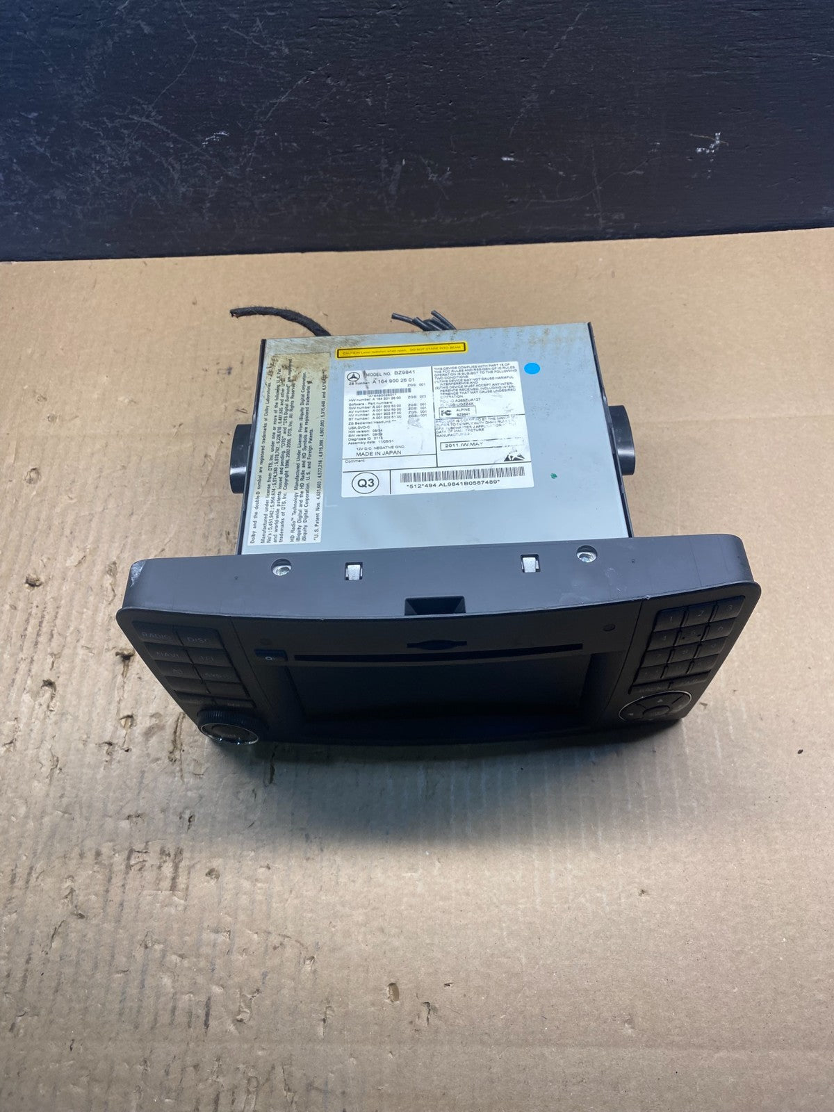 2009-2012 Mercedes X164 GL550 ML500 Radio Navigation Screen Display ac2699 DG3