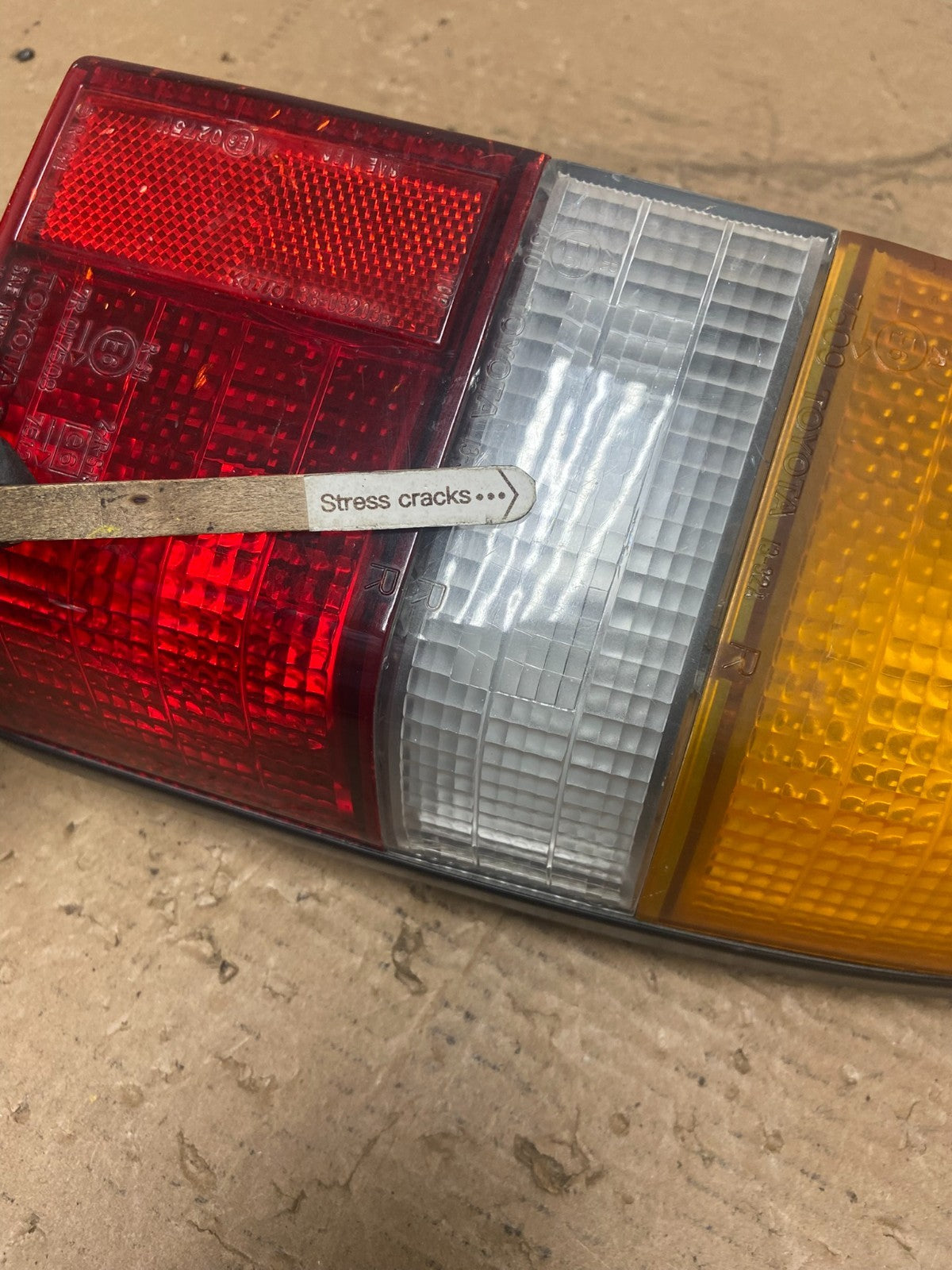 1988 to 1992 Toyota Corolla Right RH Side Wagon Tail Light OEM R09493
