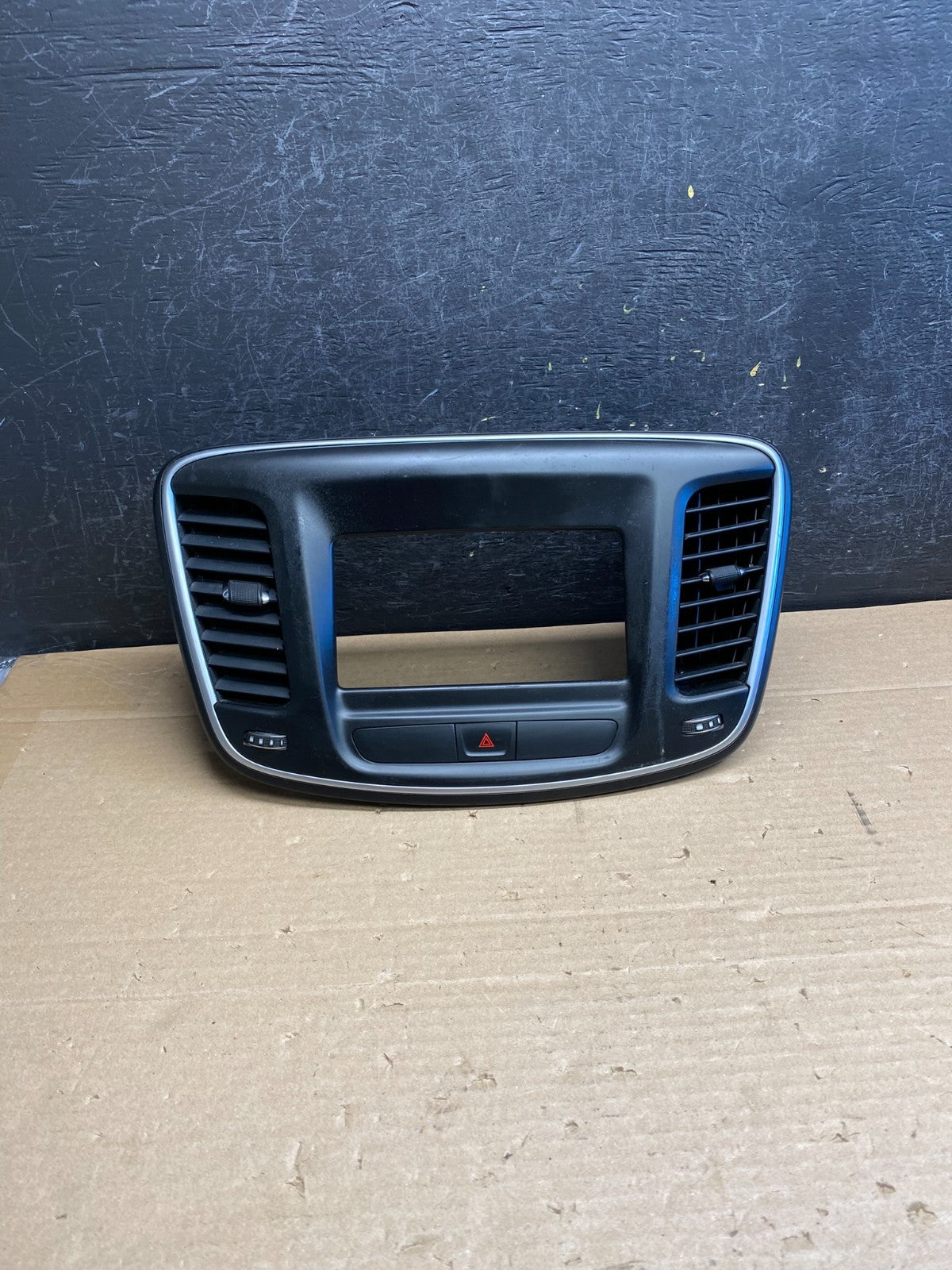 2015 to 2016 Chrysler 200 Radio Dash Bezel Trim Vent Hazard Panel AG6250 DG0